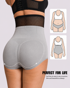Waist-Slimming High-Rise Ribbed Butt-Lift Shaping Panties