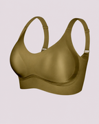 Wireless Lift Satin Wide-Strap Support Bra
