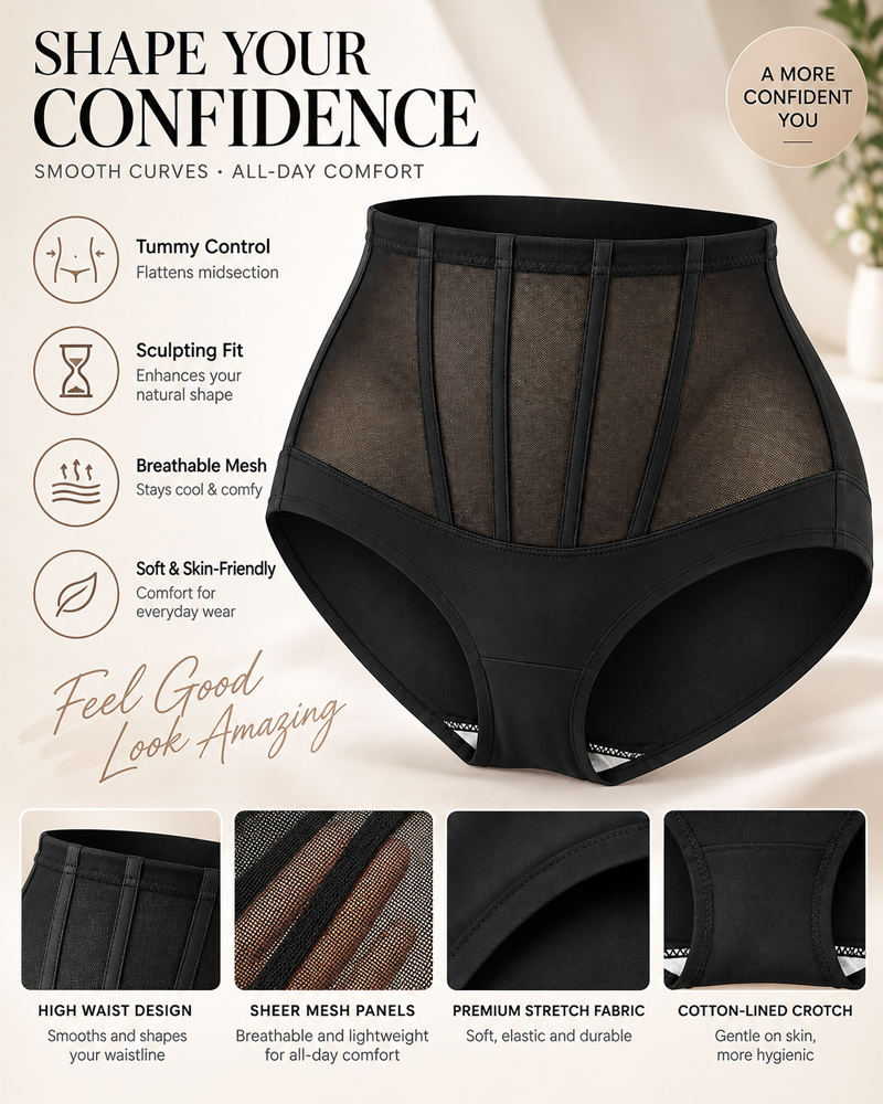 Tummy Control Mesh Shaping Panties