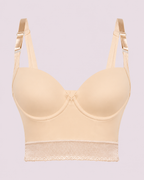 Push-Up Longline Underwire Support Bra