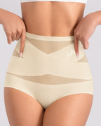 Tummy Control High-Waisted Mesh Shaping Panties