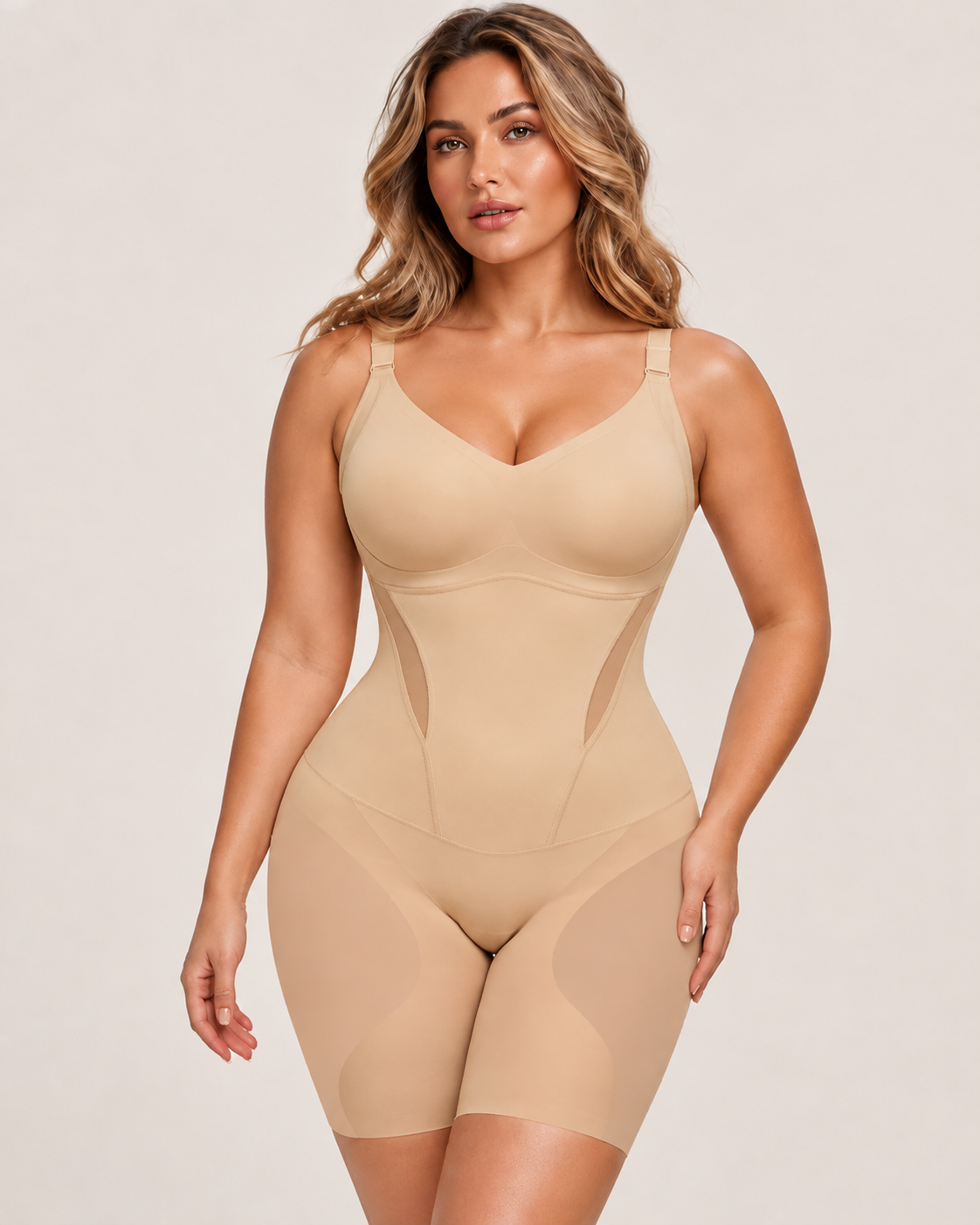 Easy On Seamless Mesh Shaping Bodysuit