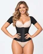 Waist Cinching Hook-and-Eye Shaping Top