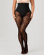 High Waist Control Tummy Lace Shaping Pantyhose