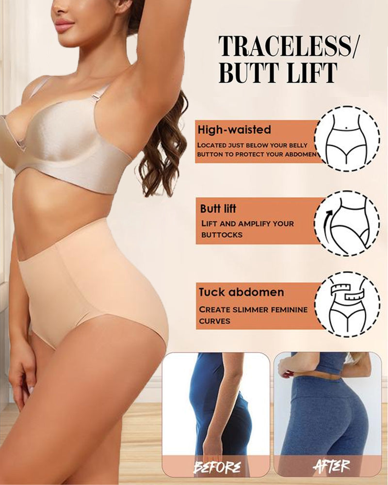 Butt-Lifting Double-Layer High-Waist Shaping Panties