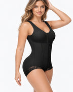 Waist Sculpting Lace Trim Full Body Shaper