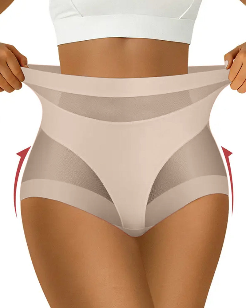 Sculpting High-Rise Sheer Panel Control Briefs Secondary image