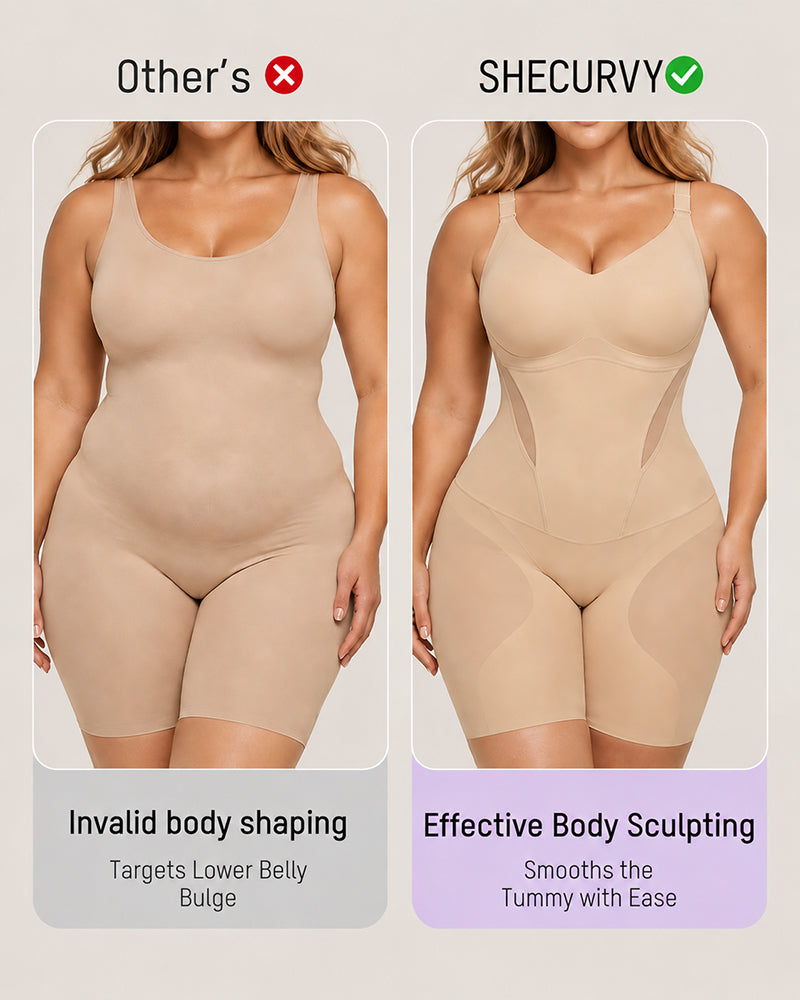 Easy On Seamless Mesh Shaping Bodysuit