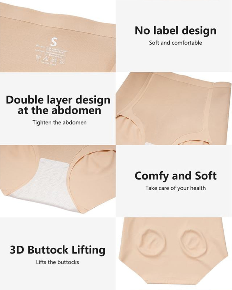 Butt-Lifting Double-Layer High-Waist Shaping Panties