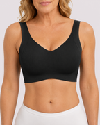 Wireless Lift Wide-Strap Seamless Support Bra
