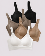 Wireless Lift Wide-Strap Seamless Support Bra