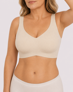 Wireless Lift Wide-Strap Seamless Support Bra