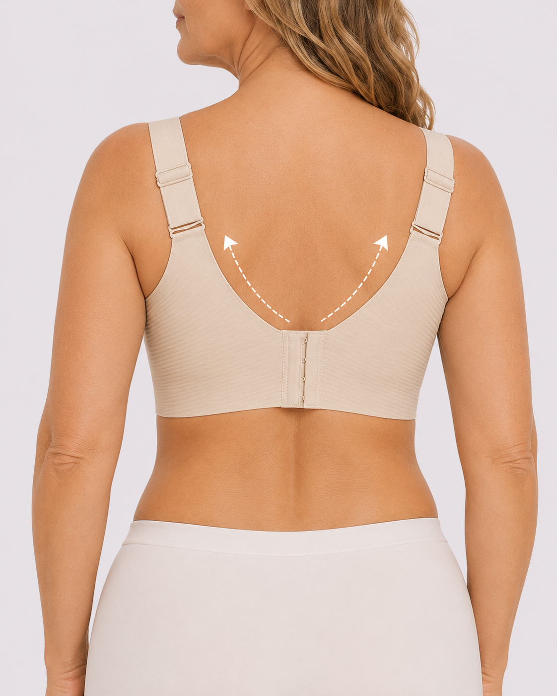 Wireless Lift Wide-Strap Seamless Support Bra