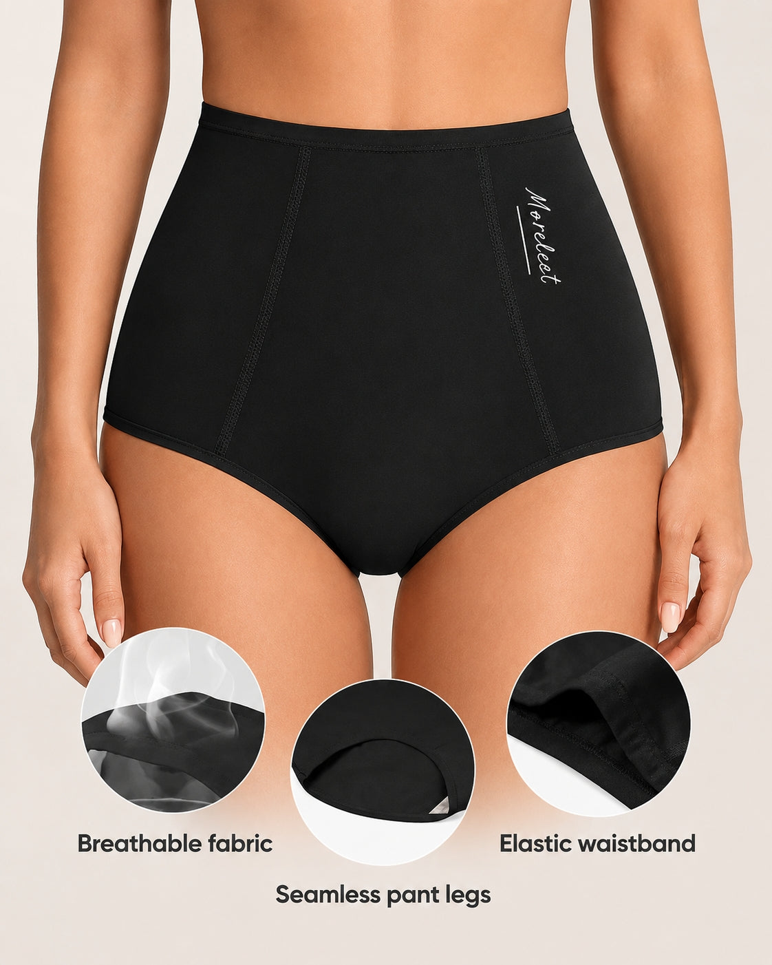 High Waist Breathable Comfortable Briefs