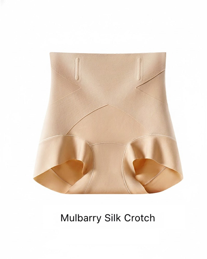 Tummy-Control X-Compression High-Waist Seamless Shaper Shorts