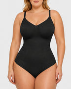 Deep V Tummy Control Seamless Easy-to-Wear Bodysuit Shaper