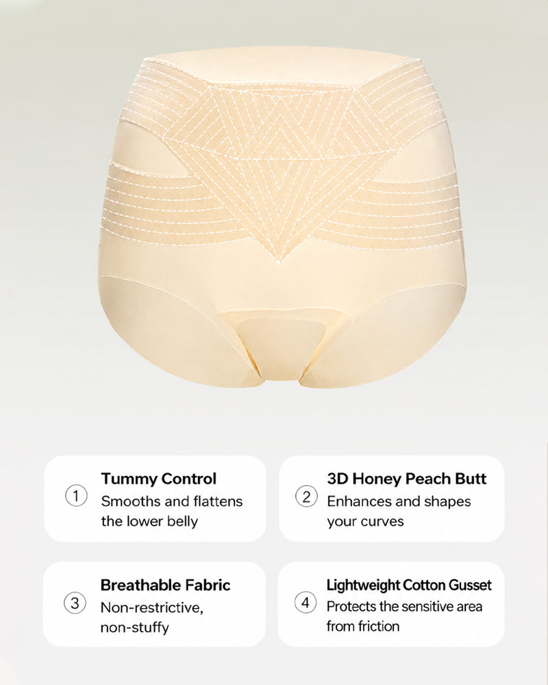 Tummy-Smoothing High-Waist Breathable Butt-Enhancing Briefs