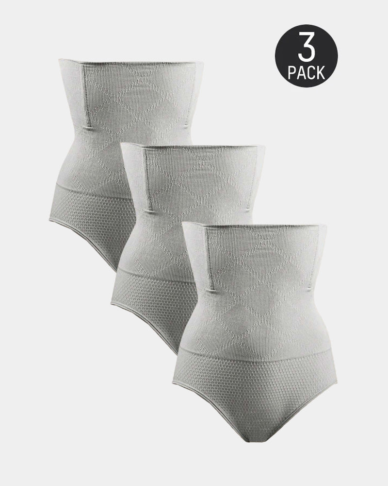 Waist-Slimming High-Rise Ribbed Butt-Lift Shaping Panties