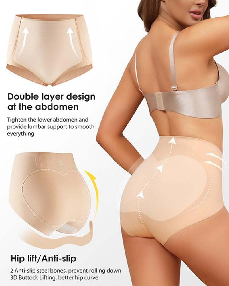 Butt-Lifting Double-Layer High-Waist Shaping Panties