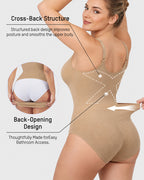 Deep V Tummy Control Seamless Easy-to-Wear Bodysuit Shaper