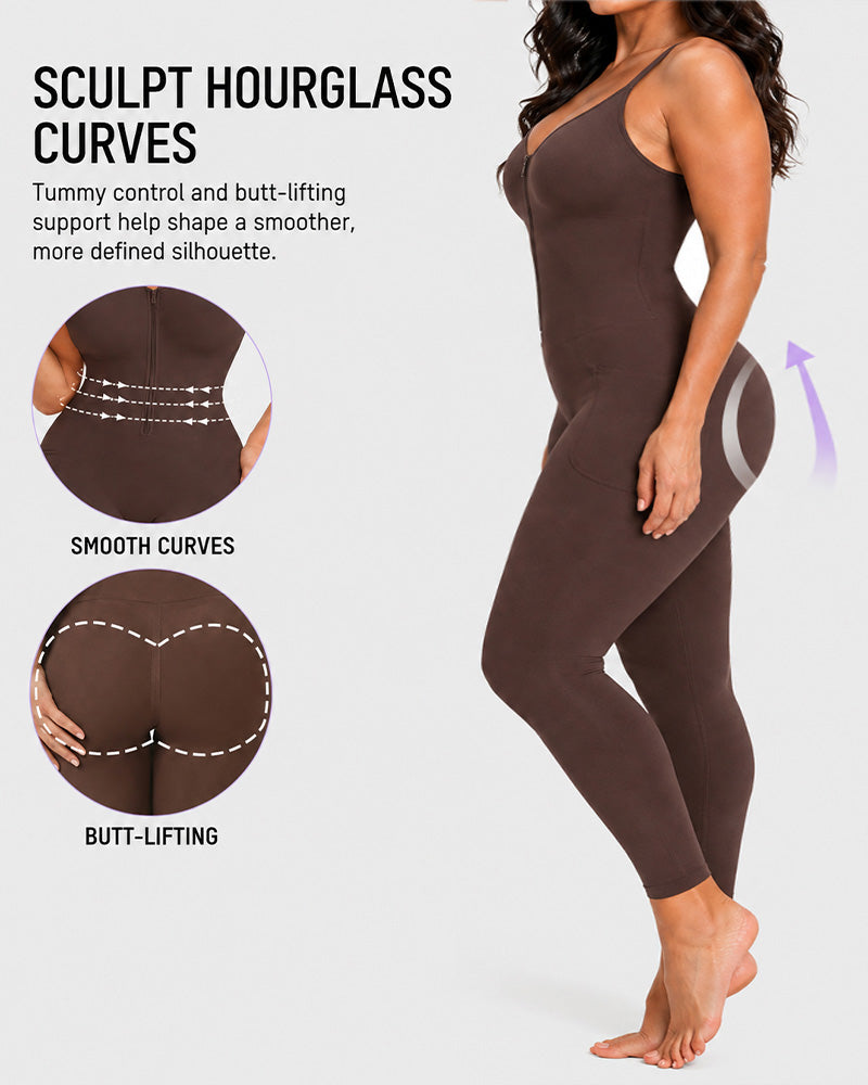 Front Zipper Tummy Control Easy-to-Wear Body Shaper