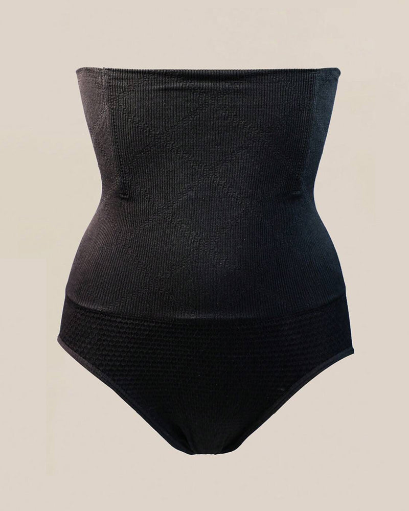 Waist-Slimming High-Rise Ribbed Butt-Lift Shaping Panties