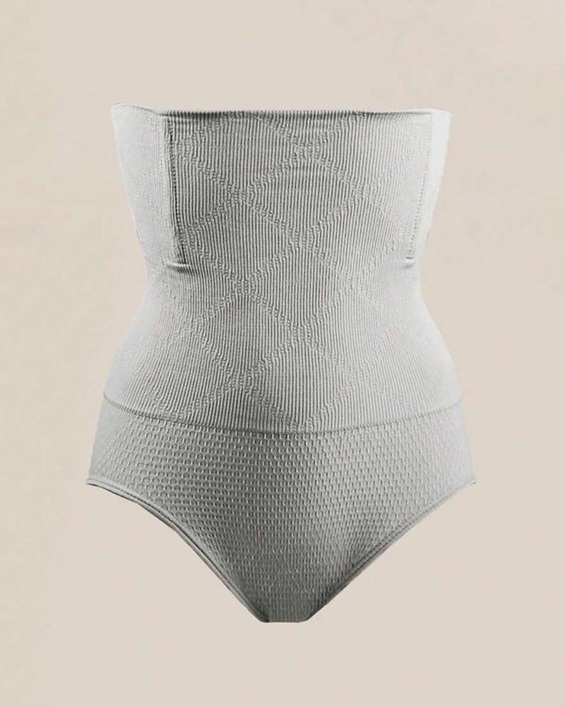 Waist-Slimming High-Rise Ribbed Butt-Lift Shaping Panties