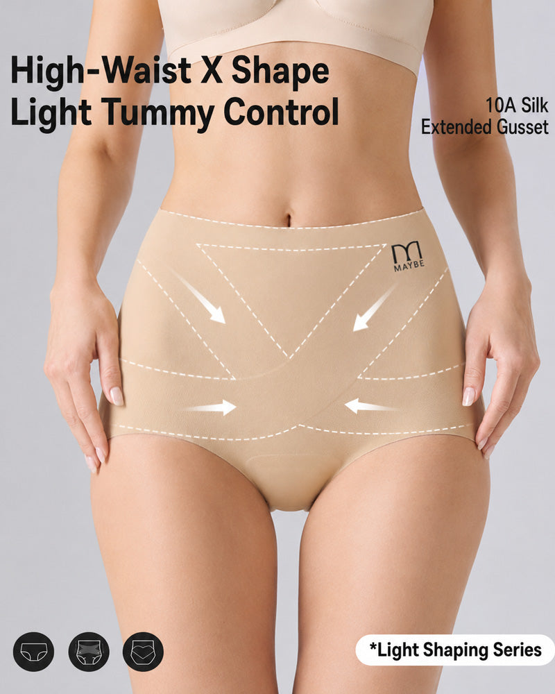 Light Tummy-Control High-Waist X-Shaping Briefs