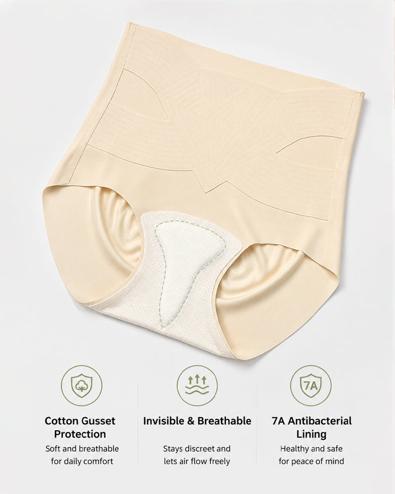 Tummy-Smoothing High-Waist Breathable Butt-Enhancing Briefs