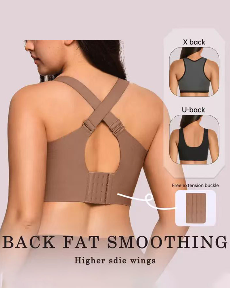 Wireless Lift Wide-Strap Seamless Jelly Support Bra
